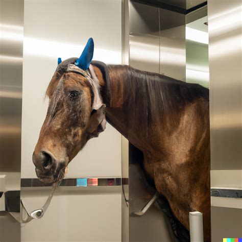 horse loose in the hospital